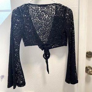Forever 21 Black Lace Swimsuit Coverup 🖤🖤🖤